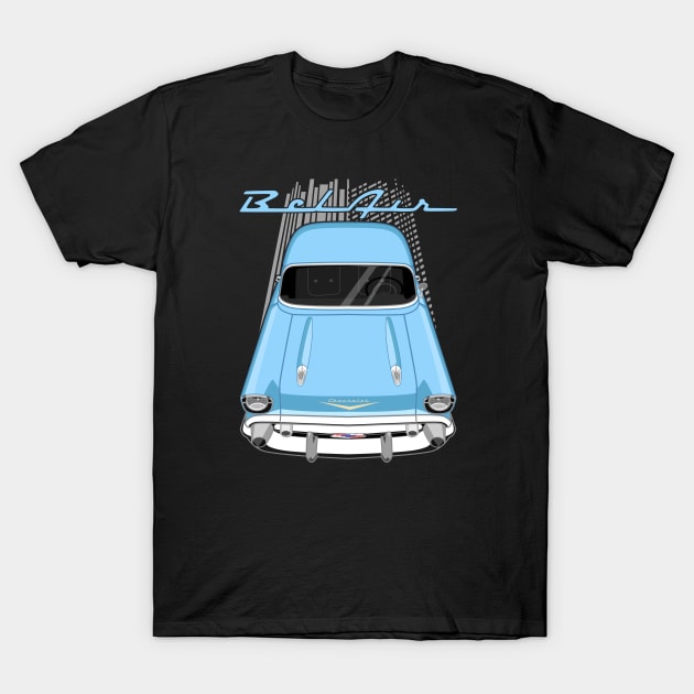 Chevrolet Bel Air 1957 - larkspur blue T-Shirt by V8social